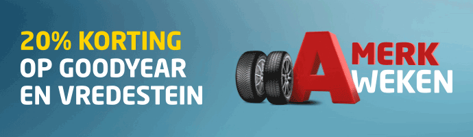 A merk weken | 20% korting op Goodyear en Vredestein