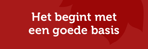 Het begint met een goede basis