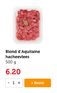 Blonde d'Aquitaine hacheevlees