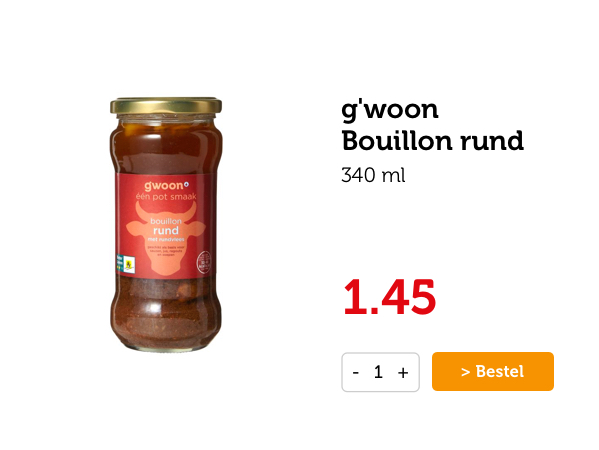 g'woon Bouillon rund