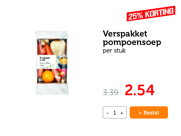 Verspakket pompoensoep