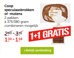 Coop speculaasbrokken of -molens