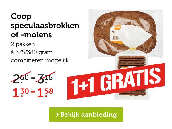 Coop speculaasbrokken of -molens