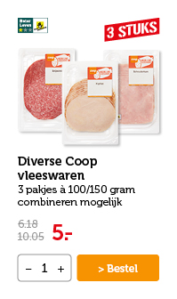 Diverse Coop vleeswaren