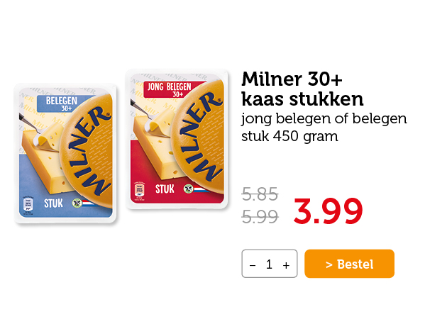 Milner 30+ kaas stukken