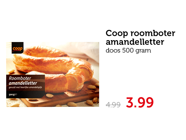 Coop roomboter amandelletter