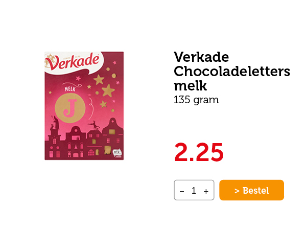 Verkade Chocoladeletters melk