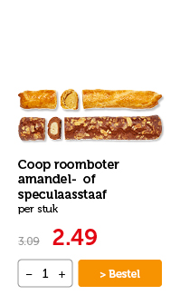 Coop roomboter amandel- of speculaasstaaf