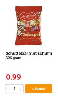 Schuttelaar Sint schuim