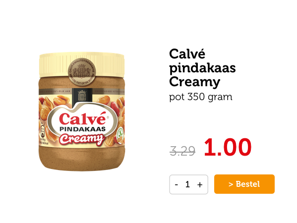 Calvé pindakaas Creamy