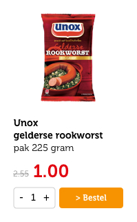 Unox gelderse rookworst