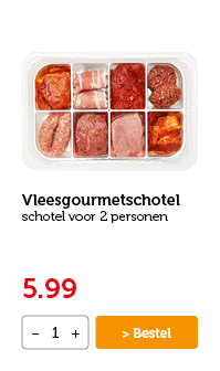 Vleesgourmetschotel