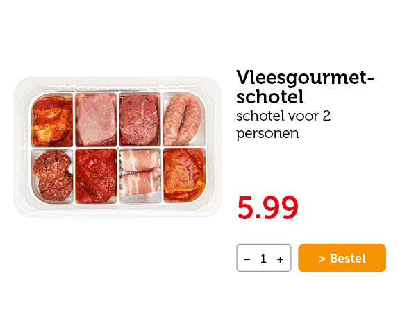 Vleesgourmetschotel