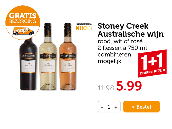 GRATIS BEZORGING | Stoney Creek Australische wijn