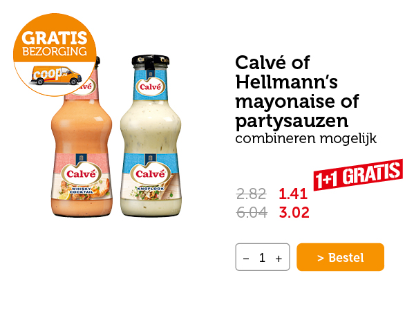 Calvé of Hellmann's mayonaise of partysauzen