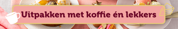 Uitpakken met koffie én lekkers