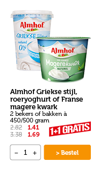 Almhof Griekse stijl, roeryoghurt of Franse magere kwark