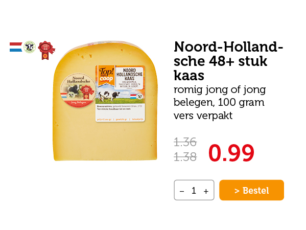 Noord-Hollandsche 48+ stuk kaas