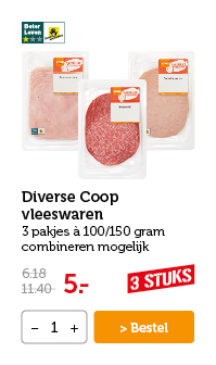 Diverse Coop vleeswaren