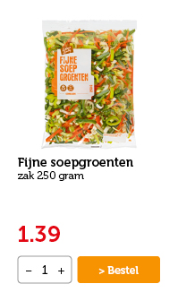 Fijne soepgroenten