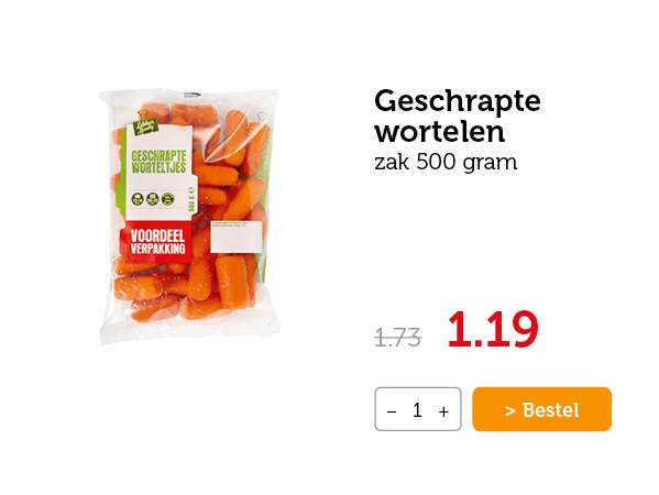 Geschrapte wortelen