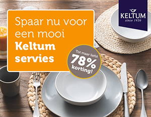 Spaar nu voor een mooi Keltum servies