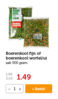 Boerenkool fijn of boerenkool wortel/ui