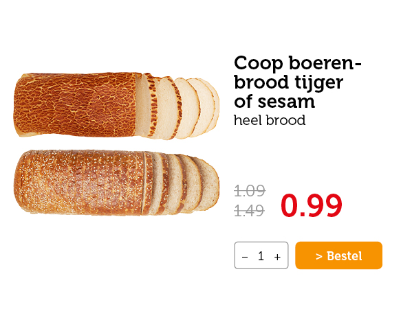 Coop boerenbrood tijger of sesam