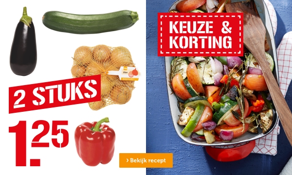 KEUZE & KORTING | 2 STUKS | 1.25 | Bekijk recept