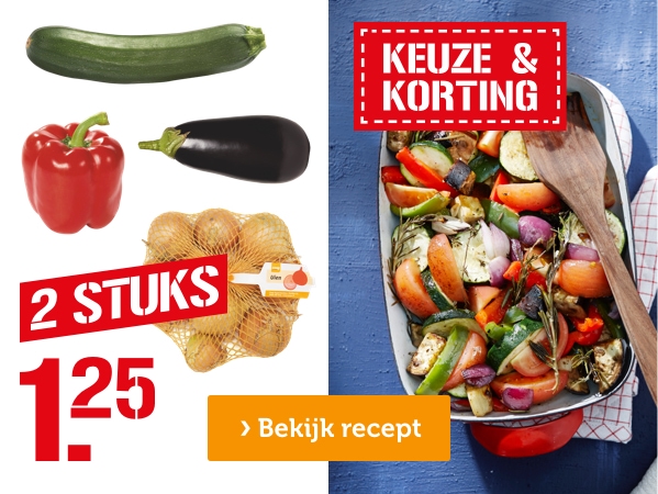 KEUZE & KORTING | 2 STUKS | 1.25 | Bekijk recept
