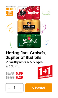 Hertog Jan, Grolsch, Jupiler of Bud pils