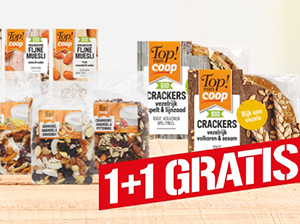 Top! van Coop granola, muesli, crackers of ontbijtgranen