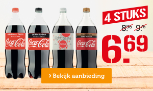 Coca-Cola | 4 STUKS | van 8.96/9.76 voor: 6.69 | Bekijk aanbieding