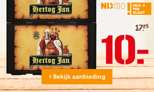 Hertog Jan | krat | van 17.29 voor: 10.- | Bekijk aanbieding