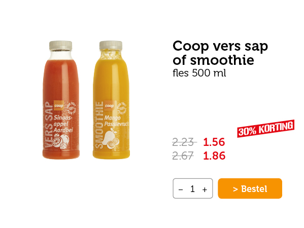 Coop vers sap of smoothie