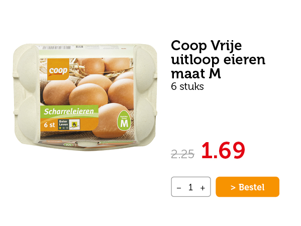 Coop Vrije uitloop eieren maat M