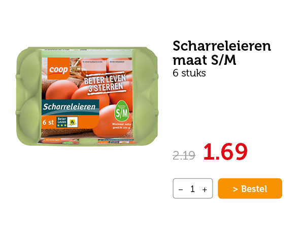 Scharreleieren maat S/M