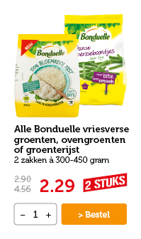 Alle Bonduelle vriesversegroenten, ovengroenten of groenterijst