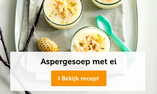 Aspergesoep met ei | Bekijk recept