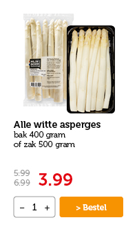 Alle witte asperges