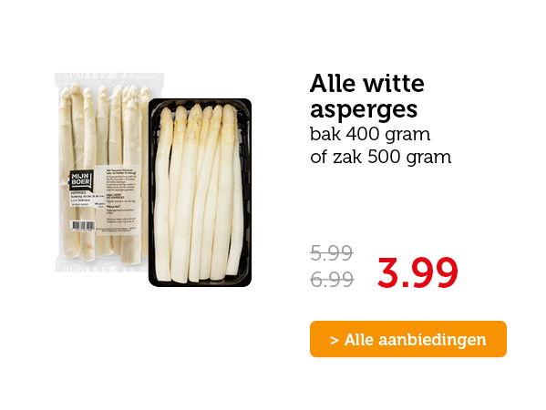 Alle witte asperges