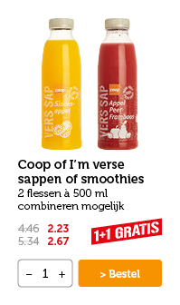 Coop of I'm verse sappen of smoothies