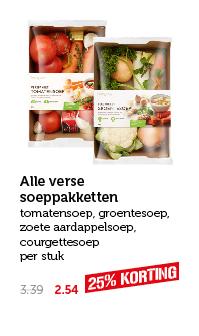 Alle verse soeppakketten