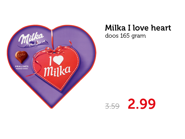 Milka I love heart