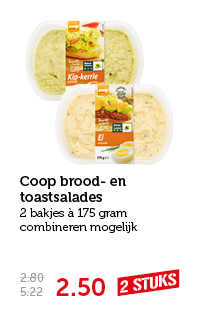 Coop brood- en toastsalades