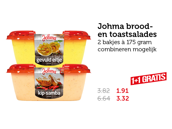 Johma brood- en toastsalades