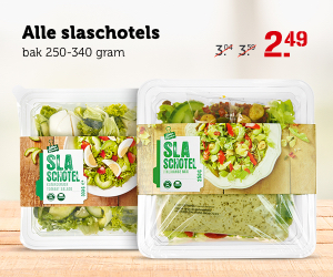 Alle slaschotels | bak 250-340 gram | Van 3.04/3.59 voor 2.49