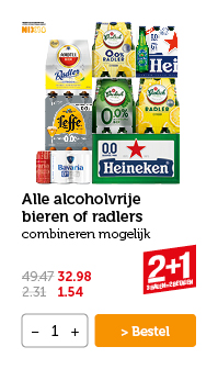 Alle alcoholvrije bieren of radlers