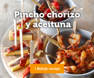 Pincho chorizo y aceituna | Bekijk recept