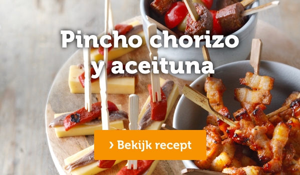 Pincho chorizo y aceituna | Bekijk recept